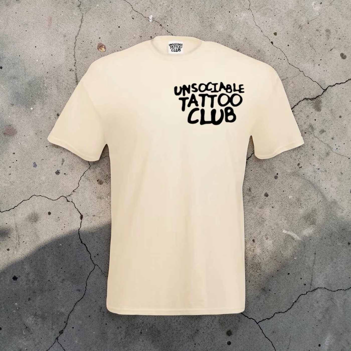 Club Tee — Cream / Black